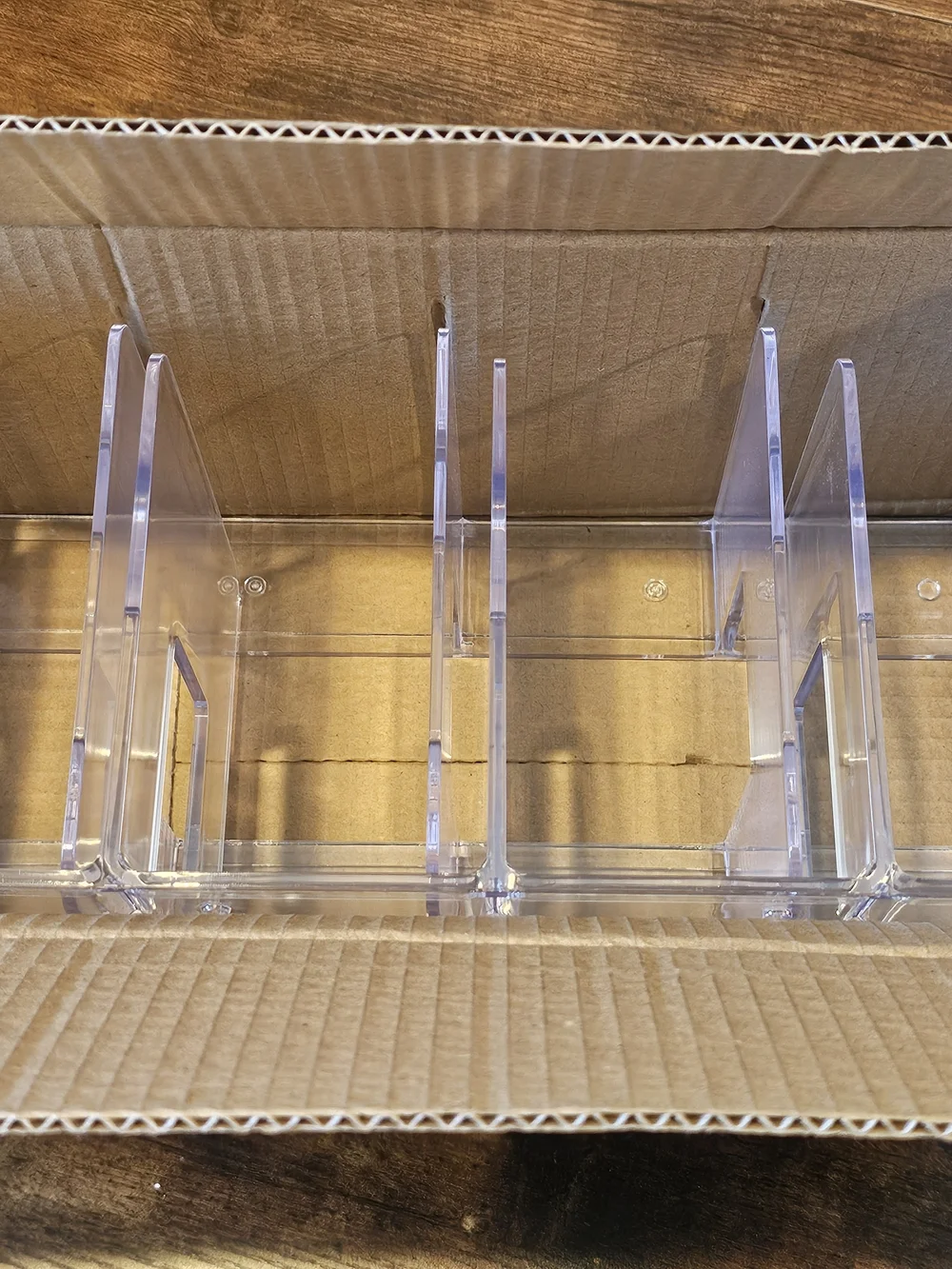 NWT Clear Acrylic Wallet & Clutch Organizer Set Of 2